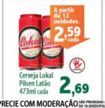 Econômico Atacadão Cerveja lokal pilsen oferta
