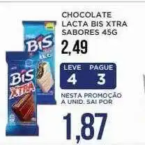 Apoio Mineiro Chocolate lacta bis xtra sabores oferta