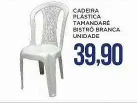 Apoio Mineiro Cadeira plástica tamandaré bistro branca oferta