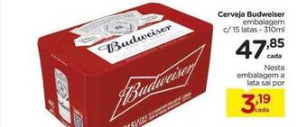 Carrefour Cerveja budweiser oferta