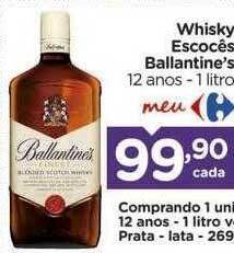 Carrefour Whisky escocês ballantine's oferta
