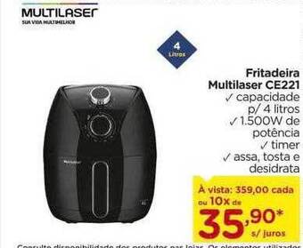 Carrefour Fritadeira multilaser ce221 oferta
