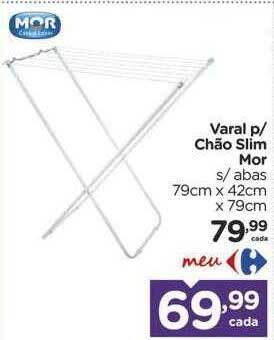 Carrefour Varal p chão slim mor oferta