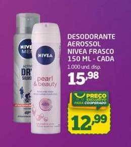 Cooper Desodorante aerossol nivea - frasco cada oferta