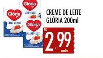 Supermercados Avenida Creme de leite glória oferta