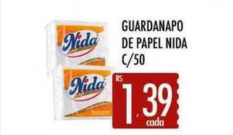 Supermercados Avenida Guardanapo de papel nida c 50 oferta