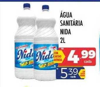 Supermercados Avenida Água sanitaria nida oferta