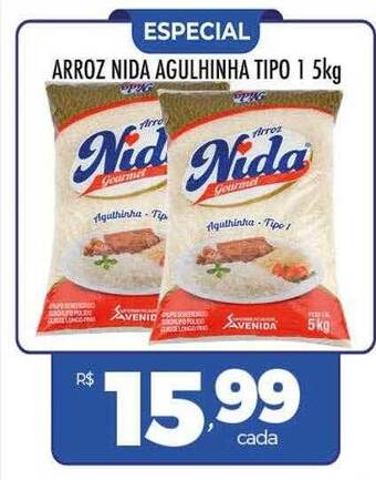 Supermercados Avenida Arroz nida agulhinha tipo 1 oferta