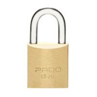 Telhanorte Cadeado com chave 20mm e-20 haste pequena bronze pado oferta
