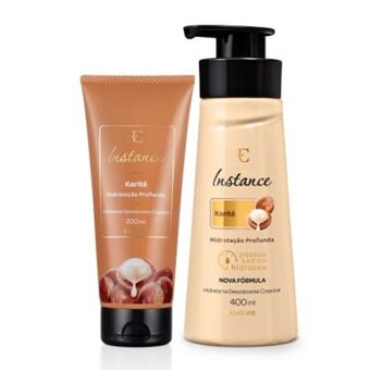 Eudora Combo hidratante karité: hidratante 400ml + hidratante 200ml oferta