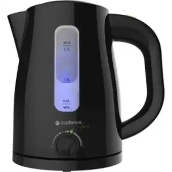 Chaleira elétrica cadence infusion, 1,7 litros, preta - 220 volts