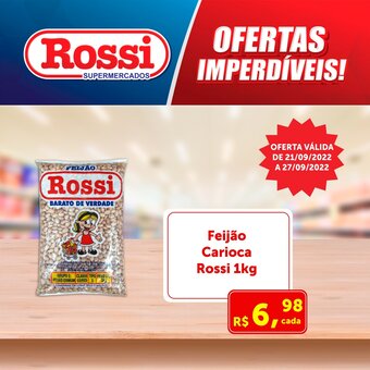 Rossi Supermercado Feijao Carioca Rossi 1kg oferta