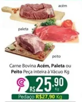 Comercial Esperança Carne Bovina Acem, Paleta ou Peito peca inteira a vacuo 1kg oferta