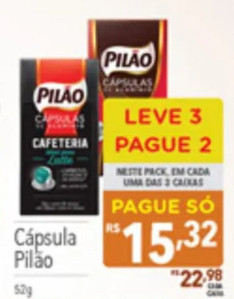 Supermercados Condor Capsula Pilao 52g oferta