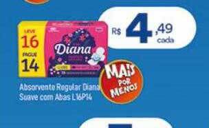 Drogarias Max Absorvente regular diana suave com abas oferta