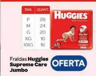 Fralda huggies supreme care jumbo
