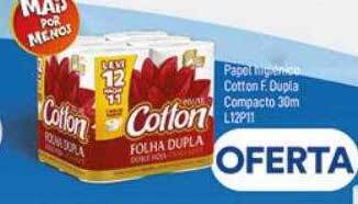 Papel higiénico cotton f. dupla compacto
