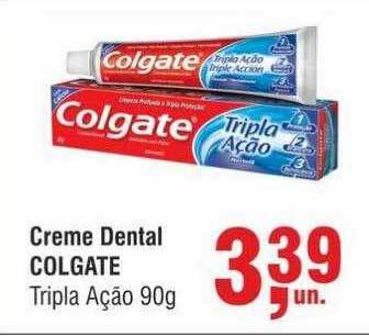 Higa Atacado Creme dental colgate tripla ação oferta