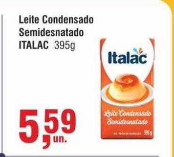 Higa Atacado Leite condensado semidesnatado italac oferta