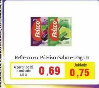 Spani Atacadista Refresco em pó frisco sabores oferta