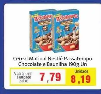 Spani Atacadista Cereal matinal nestlé passatempo chocolate e baunilha oferta