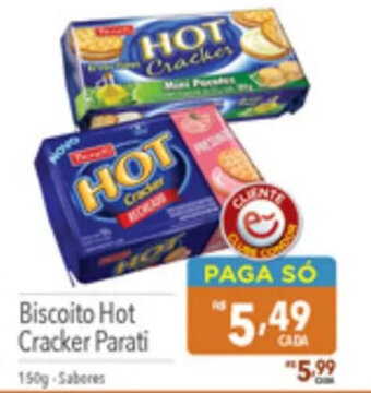 Supermercados Condor Biscoito Hot Cracker Parati 150g oferta