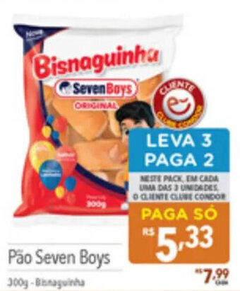 Supermercados Condor Pao Seven Boys 300g oferta
