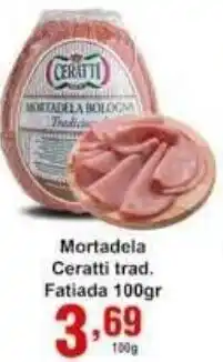 Rossi Supermercado Mortadela Cerati Trad. Fatiada 100g oferta