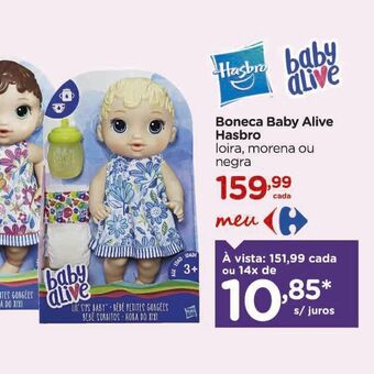 Carrefour Boneca baby alive oferta