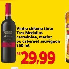 Mini Extra Vinho chileno oferta