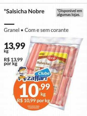 Zaffari Salsicha nobre oferta