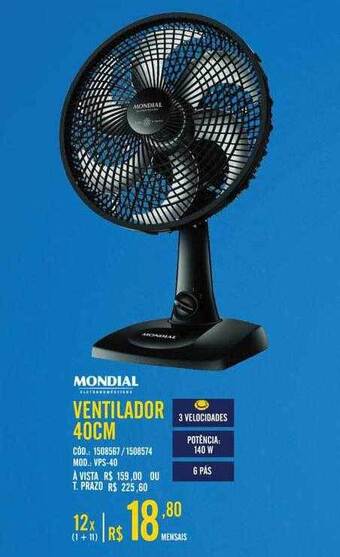 Zema Mondial ventilador 40cm oferta