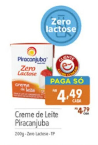 Supermercados Condor Creme de Leite Piracanjuba 200g oferta