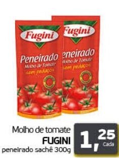 Cometa Supermercados Molho de Tomate Fugini Peneirado sache 300g oferta