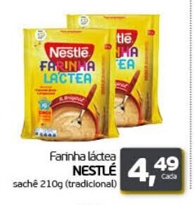 Cometa Supermercados Farinha Lactea Nestle Sache 210g oferta