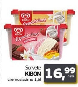 Sorvete Kibon Cremosissimo 1.5L