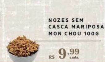 Empório Bahamas Nozes sem casca mariposa mon chou oferta