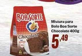 Mistura para bolo boa sorte chocolate