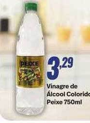 Vinagre de alcool colorido peixe