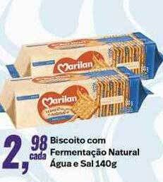 Rede Multi Market Biscoito com fermentação natural água e sal oferta