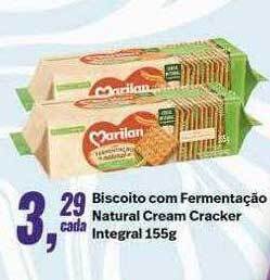 Rede Multi Market Biscoito com fermentação natural cream cracker integral oferta