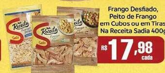 Rede Multi Market Frango desfiado peito de frango em cubos ou em tiras na receita sadia oferta