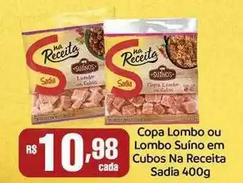 Rede Multi Market Copa lombo ou lombo suino em cubos na receita sadia oferta