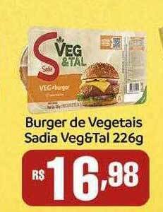 Rede Multi Market Burger de vegetais sadia veg&tal oferta