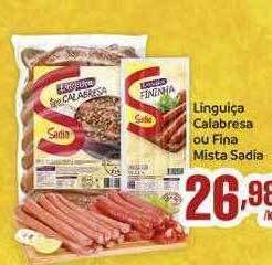 Rede Multi Market Linguiça calabresa ou fina mista sadia oferta