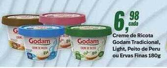 Rede Multi Market Creme de ricota godam tradicional light peito de peru ou ervas finas oferta