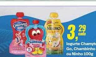 Rede Multi Market Iogurte chamyto go chambinho ou ninho oferta