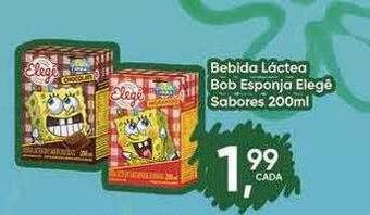 Rede Multi Market Bebida láctea bob esponja elegê sabores oferta