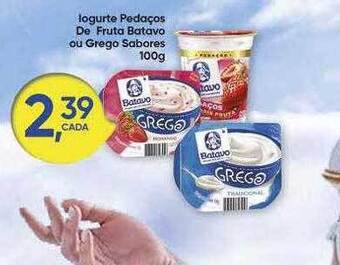 Rede Multi Market Iogurte pedaços de fruta batavo ou grego sabores oferta