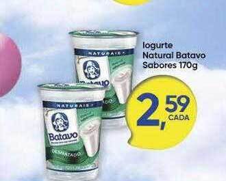 Rede Multi Market Iogurte natural batavo sabores oferta